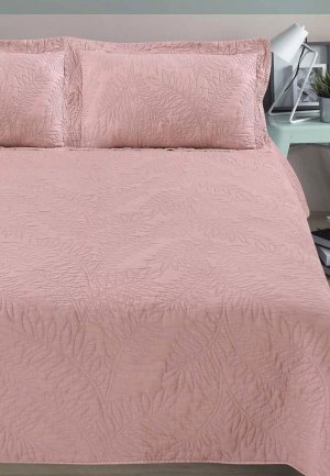 Комплект с покрывалом Arya home collection Blossom. Цвет: розовый