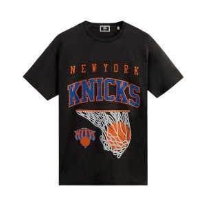 Винтажная баскетбольная футболка For New York Knicks, черная Kith
