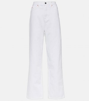 Прямые джинсы с высокой посадкой , белый Wardrobe.Nyc