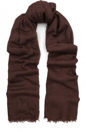 Кашемировый шарф Rick Owens. Цвет: коричневый