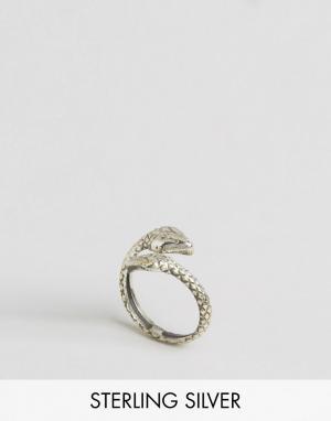 Серебряное кольцо в форме змеи Child Of Wild. Цвет: серебряный