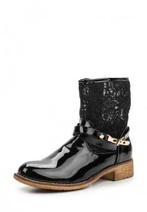 Резиновые полусапоги Chic & Swag. Цвет: черный