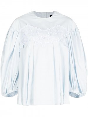 Блузка с объемными рукавами Simone Rocha. Цвет: синий