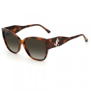 Солнцезащитные очки  SHAY/S 086 HA HA, коричневый Jimmy Choo. Цвет: коричневый
