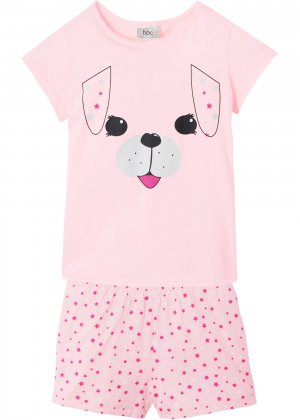 Пижама с шортами (2 изд.) bonprix. Цвет: розовый