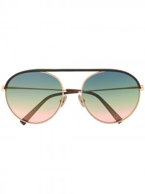 Tods солнцезащитные очки-авиаторы Tod's. Цвет: золотистый