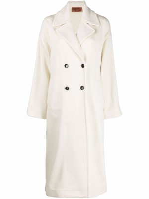 Двубортное пальто Missoni. Цвет: белый