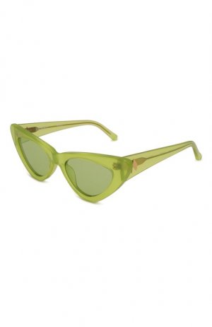 Солнцезащитные очки The Attico. Цвет: зелёный