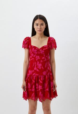 Платье ML Monique Lhuillier. Цвет: красный