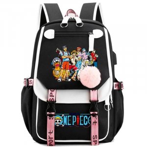 Цельный аниме Nezuko Kawaii, школьная сумка с героями мультфильмов для сумок, манга путешествий, повседневные сумки книг девочек, рюкзак большой вместимости взрослых Bandai