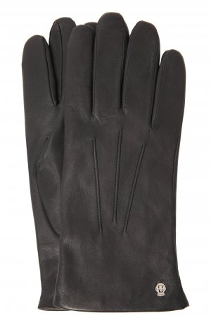Кожаные перчатки с подкладкой из смеси кашемира и шерсти Roeckl. Цвет: синий
