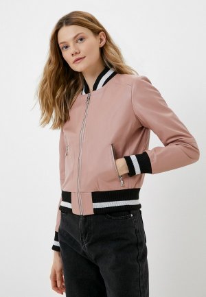 Куртка кожаная Giorgio Di Mare. Цвет: розовый