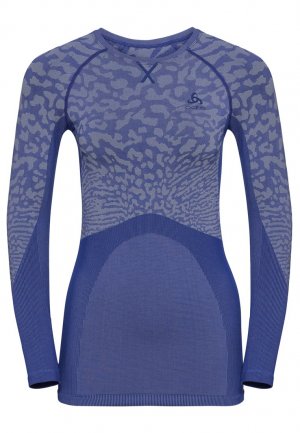 Спортивная футболка CREW NECK COMB ODLO, цвет clematis blue - tradewinds Odlo