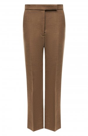 Шерстяные брюки Totême. Цвет: коричневый