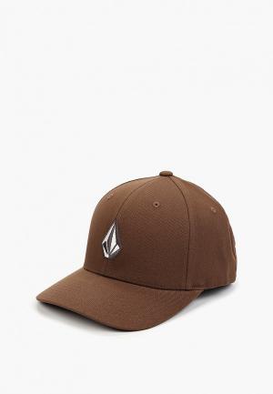 Бейсболка Volcom Full Stone Flexfit Hat. Цвет: коричневый