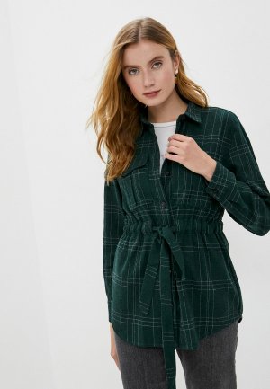 Блуза B.Style. Цвет: зеленый