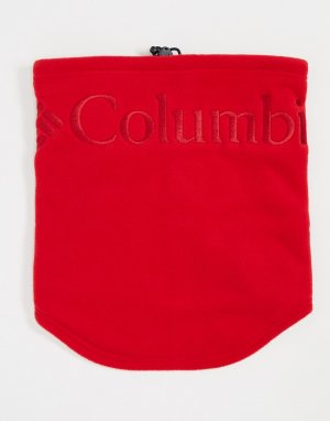 Красный флисовый шарф CSC Columbia