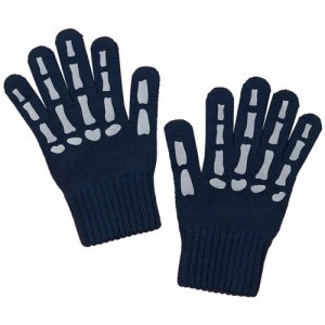 Перчатки , размер 3, синий NIKASTYLE. Цвет: черный