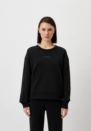 Свитшот Calvin Klein Performance PW - Pullover (Cropped). Цвет: черный