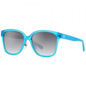 Солнцезащитные очки UNITED COLORS OF BENETTON, бабочка, оправа: пластик, ударопрочные, градиентные, с защитой от УФ, для женщин, бирюзовый Benetton. Цвет: бирюзовый