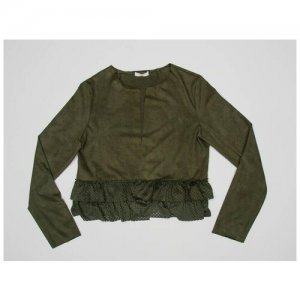 Пиджак, размер 14(164), хаки LIU JO. Цвет: хаки/зеленый