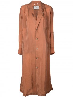 Длинное однобортное пальто Rachel Comey. Цвет: оранжевый