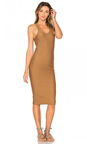 Платье backdoor Acacia Swimwear. Цвет: коричневый