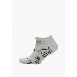 Носки , размер 40-44, серый Big Bang Socks. Цвет: серый