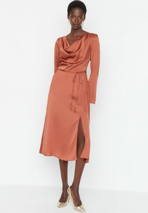 Коктейльное платье , оранжевый Trendyol