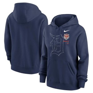 Женский темно-синий пуловер с худи Detroit Tigers Big Game Nike