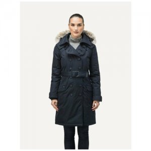Пуховое пальто Tula black, L низкие температуры Nobis. Цвет: черный