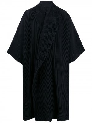 Плиссированное пальто Homme Plissé Issey Miyake. Цвет: черный