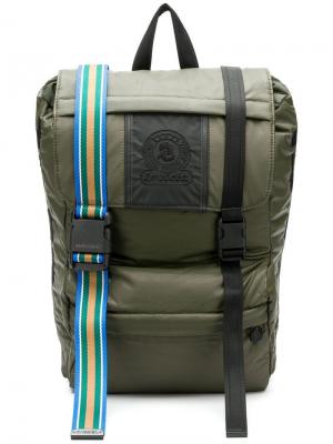 Рюкзак с контрастными ремешками Invicta. Цвет: зеленый