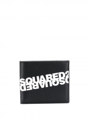 Бумажник с логотипом Dsquared2. Цвет: черный