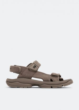 Сандалии BALENCIAGA Tourist sandals, коричневый