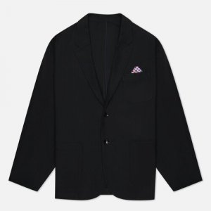 Пиджак , силуэт свободный, размер M, черный Uniform Experiment. Цвет: черный