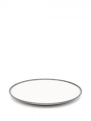 Набор фарфоровых тарелок Ann Deumelemeester X Serax. Цвет: белый