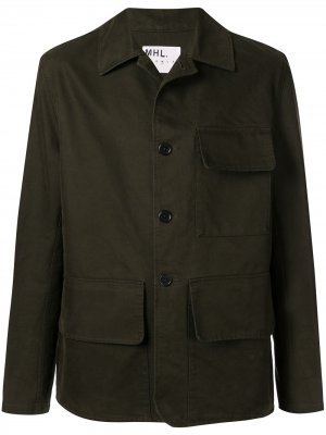 Куртка на пуговицах Margaret Howell. Цвет: зеленый