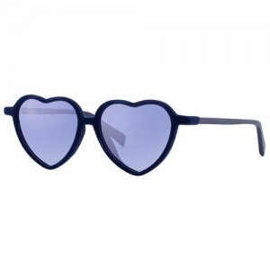 Солнцезащитные очки , сердце, оправа: пластик, градиентные, с защитой от УФ, синий Italia Independent. Цвет: синий