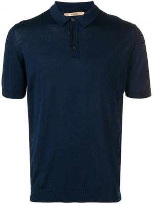 Классическая рубашка-поло Nuur. Цвет: синий