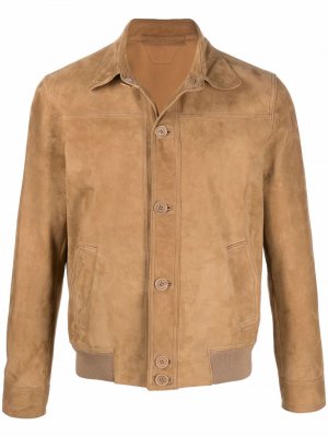 Buttoned suede shirt jacket Salvatore Santoro. Цвет: бежевый
