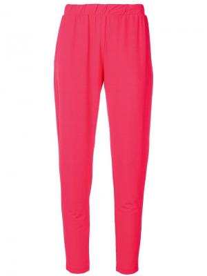 Классические спортивные брюки Le Tricot Perugia. Цвет: розовый