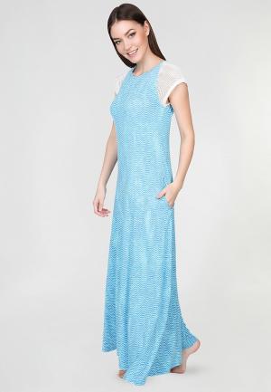 Платье домашнее Melado. Цвет: голубой