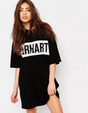 Платье-футболка с логотипом Carhartt WIP. Цвет: черный