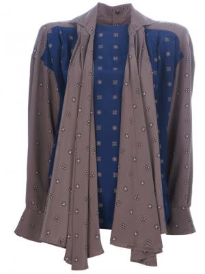 Блузка с контрастными вставками Gianfranco Ferré Pre-Owned. Цвет: синий