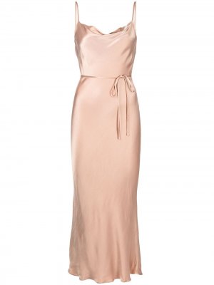 Платье-комбинация с воротником-хомутом Shona Joy. Цвет: розовый