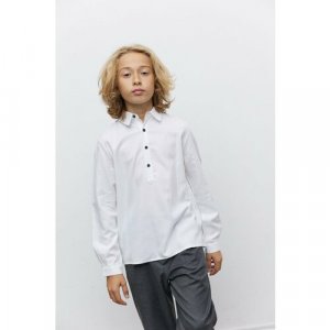 Рубашка , размер 10-11 лет, белый DOUUOD Kids. Цвет: белый