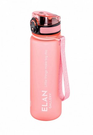 Бутылка спортивная Elan Gallery 500 мл 6,5х6,5х23 см Style Matte, пыльная роза. Цвет: розовый
