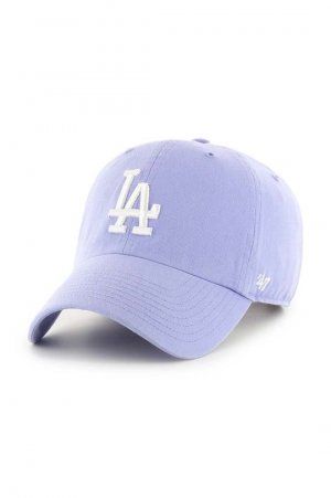 Хлопковая бейсболка 50-го бренда MLB Los Angeles Dodgers , фиолетовый 47brand