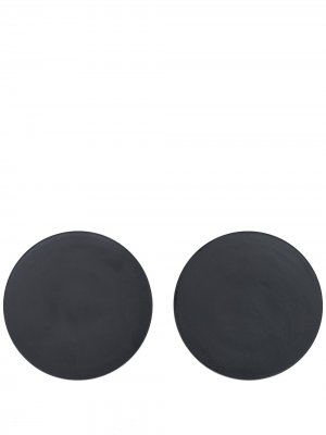 Набор из двух тарелок Ann Deumelemeester X Serax. Цвет: черный